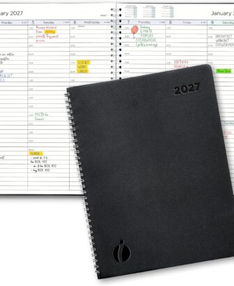 Inamio 2027 Planner Weekly and Monthly – Hourly Appointment Book, 8.5 x 11