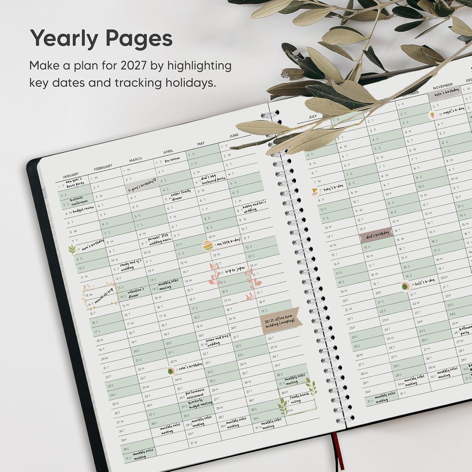 Inamio 2027 Planner Weekly and Monthly – Hourly Appointment Book, 8.5 x 11 - Image 4