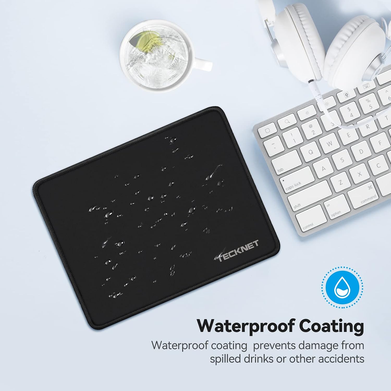 TECKNET 4 Pack Mouse Pad with Durable Anti-fray Stitching, Small Mousepad - Image 5